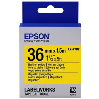 Rouleau d'étiquettes d'origine C53S657008 / LK-7YB2 Epson - noir, jaune
