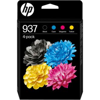 Cartouches d'origine 6C400NE / 937 HP - multipack 4 couleurs : noire, cyan, magenta, jaune