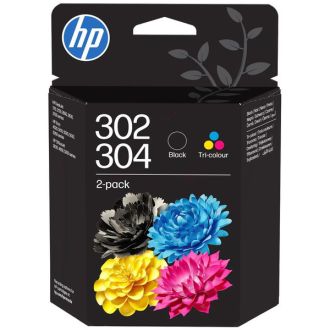 Cartouches d'origine B82L1AE / 302/304 HP - multipack 2 couleurs : noire, multicouleur
