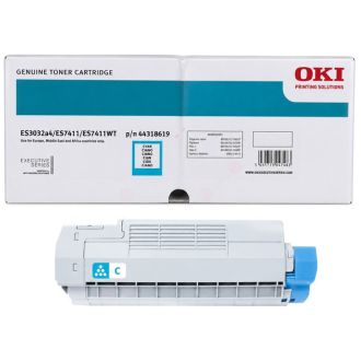 Toner d'origine 44318619 OKI - cyan