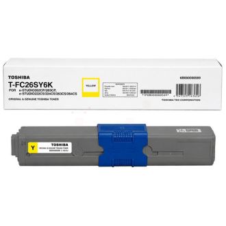 Toner d'origine 6B000000569 / T-FC 26 SY 6K Toshiba - jaune