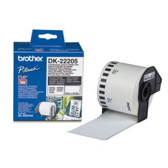 Ruban cassette d'origine DK22205 Brother - blanc