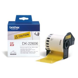 Ruban cassette d'origine DK22606 Brother - jaune