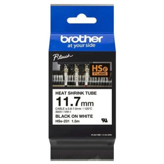 Gaines Thermorétractable d'origine HSE231 Brother - noire, blanche