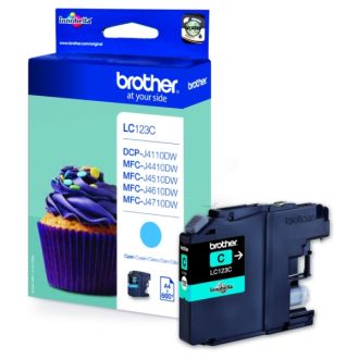 Cartouche d'origine LC123C Brother - cyan