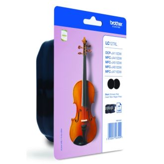 Cartouche d'origine LC127XLBKBP2 Brother - noire - pack de 2