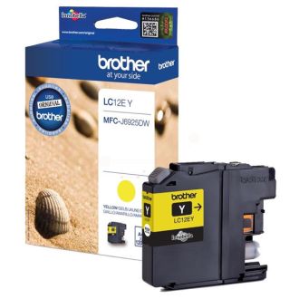 Cartouche d'origine LC12EY Brother - jaune