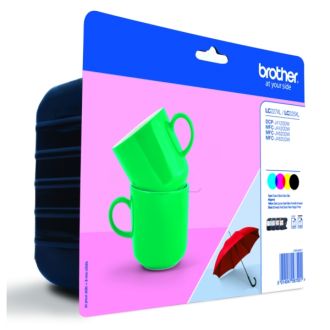 Cartouches d'origine LC227XLVALBPDR Brother - multipack 4 couleurs : noire, cyan, magenta, jaune