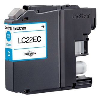 Cartouche d'origine LC22EC Brother - cyan