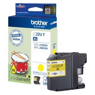 Cartouche d'origine LC22UY Brother - jaune