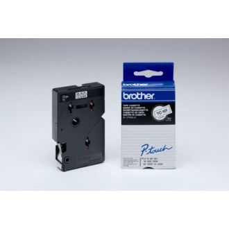 Ruban cassette d'origine TC101 Brother - noir, transparent