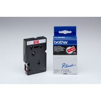 Ruban cassette d'origine TC495 Brother - rouge, blanc