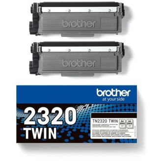 Toner d'origine TN2320TWIN Brother - noir - pack de 2