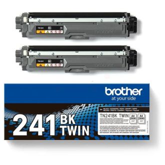 Toner d'origine TN241BKTWIN Brother - noir - pack de 2