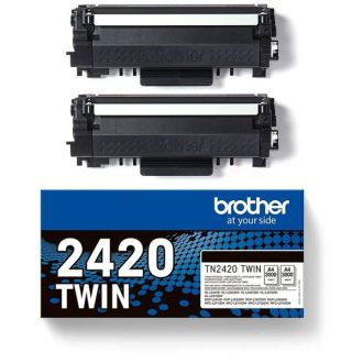Toner d'origine TN2420TWIN Brother - noir - pack de 2