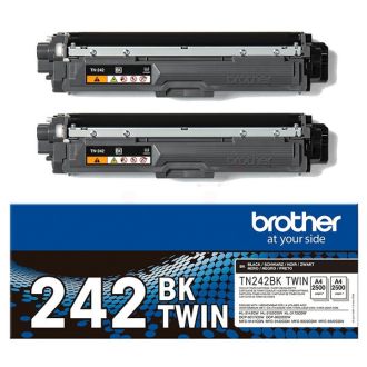 Toner d'origine TN242BKTWIN Brother - noir - pack de 2