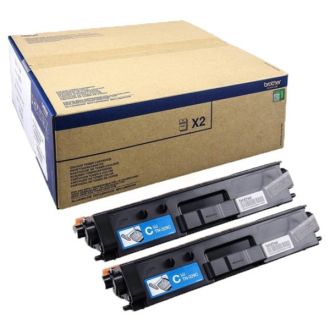 Toner d'origine TN329CTWIN Brother - cyan - pack de 2