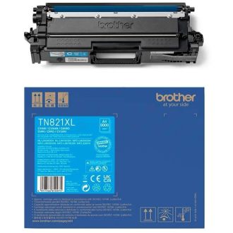 Toner d'origine TN821XLC Brother - cyan