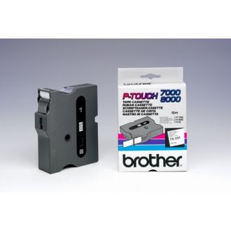 Ruban cassette d'origine TX251 Brother - noir, blanc