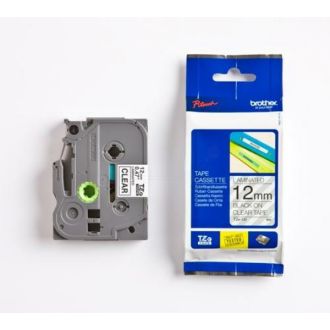 Ruban cassette d'origine TZE131S Brother - noir, transparent