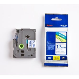 Ruban cassette d'origine TZE233 Brother - bleu, blanc