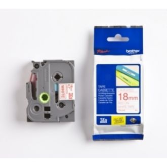 Ruban cassette d'origine TZE242 Brother - rouge, blanc