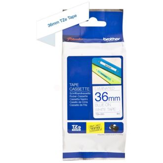 Ruban cassette d'origine TZE263 Brother - bleu, blanc