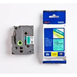 Ruban cassette d'origine TZE741 Brother - noir, vert