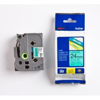 Ruban cassette d'origine TZE751 Brother - noir, vert