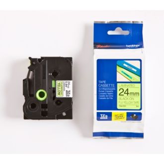 Ruban cassette d'origine TZEC51 Brother - noir, jaune