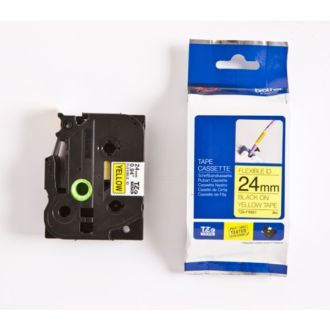 Ruban cassette d'origine TZEFX651 Brother - noir, jaune