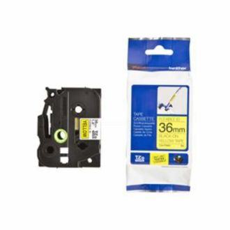 Ruban cassette d'origine TZEFX661 Brother - noir, jaune