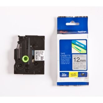 Ruban cassette d'origine TZEM931 Brother - noir, argenté