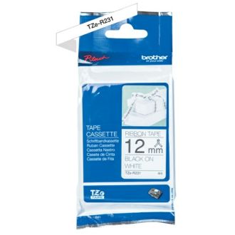 Ruban cassette d'origine TZER231 Brother - noir, blanc
