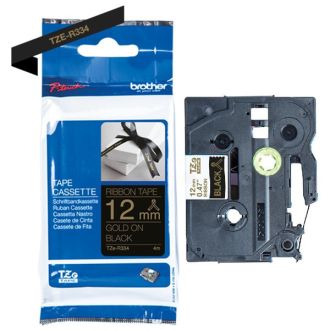 Ruban cassette d'origine TZER334 Brother - noir, or