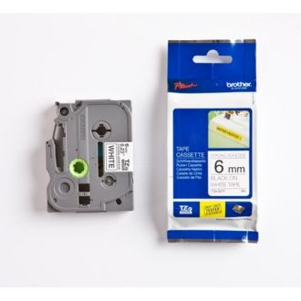 Ruban cassette d'origine TZES211 Brother - noir, blanc