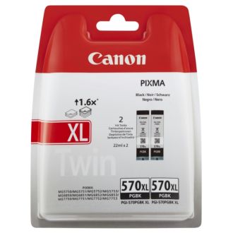 Cartouche d'origine 0318C010 / PGI-570 PGBKXL Canon - noire - pack de 2