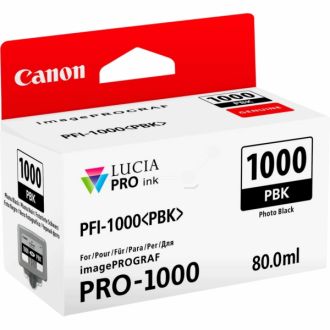 Cartouche d'origine 0546C001 / PFI-1000 PBK Canon - noire