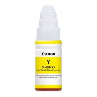 Bouteille d'encre d'origine 0666C001 / GI-490 Y Canon - jaune