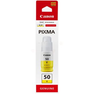 Bouteille d'encre d'origine 3405C001 / GI-50 Y Canon - jaune