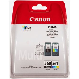 Cartouches d'origine 3713C006 / PG-560+CL-561 Canon - multipack 2 couleurs : noire, multicouleur