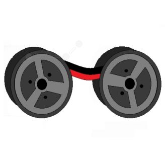 Ruban d'origine 4202A002 / EP-102 Canon - noir, rouge
