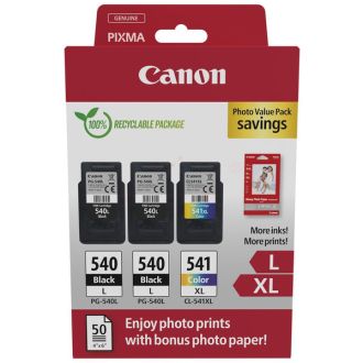 Cartouches d'origine 5224B015 / PG-540L+CL-541XL Canon - multipack 3 couleurs : noire, multicouleur