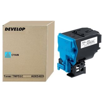Toner d'origine A0X54D5 / TNP-51 C Develop - cyan