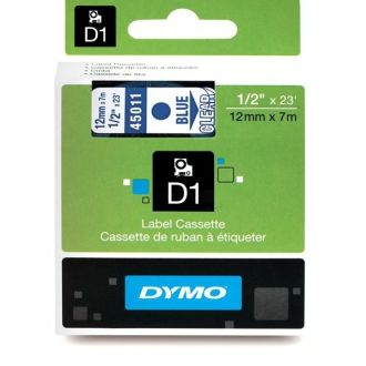 Ruban cassette d'origine 45011 / S0720510 Dymo - transparent, bleu