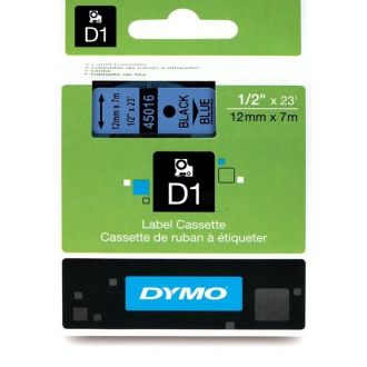 Ruban cassette d'origine 45016 / S0720560 Dymo - noir, bleu