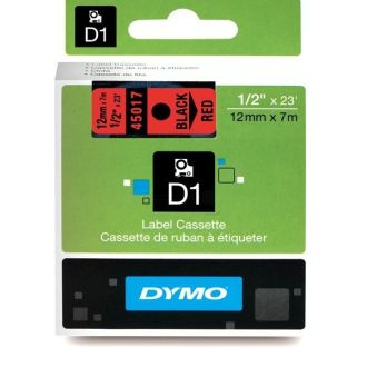 Ruban cassette d'origine 45017 / S0720570 Dymo - noir, rouge