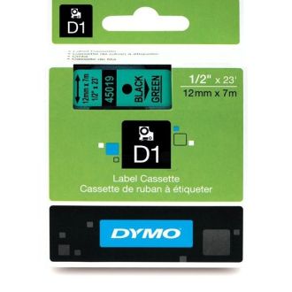 Ruban cassette d'origine 45019 / S0720590 Dymo - noir, vert
