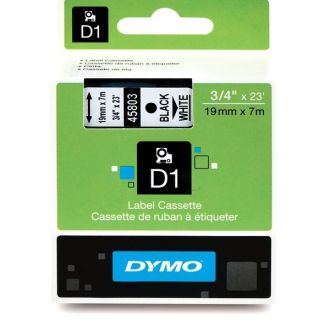 Ruban cassette d'origine 45803 / S0720830 Dymo - noir, blanc