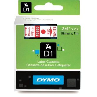 Ruban cassette d'origine 45805 / S0720850 Dymo - rouge, blanc